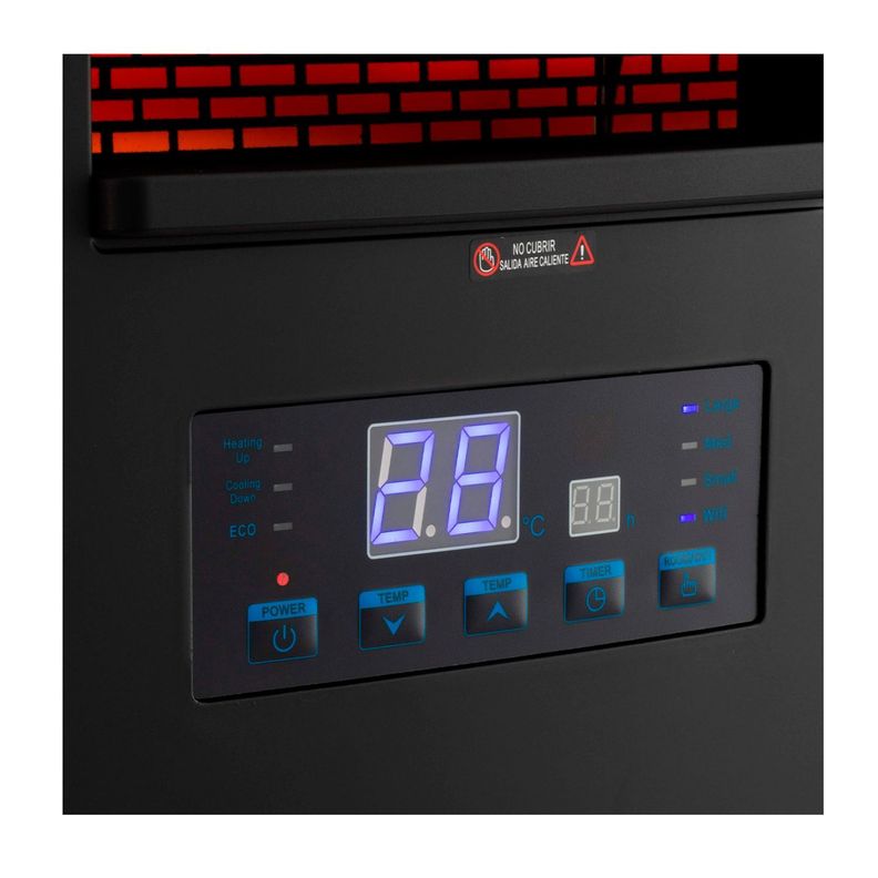 Estufa Infrarroja 2 en 1 Thorben Green 1500 Wifi-2