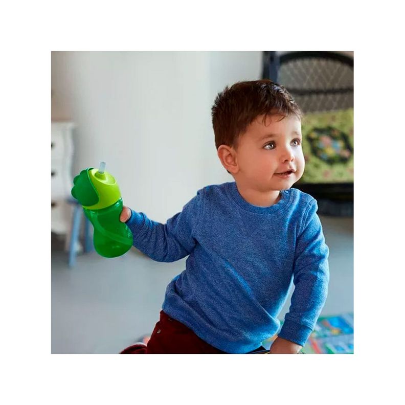 Vaso Con Bombilla Avent SCF798/01 300ml Verde-3