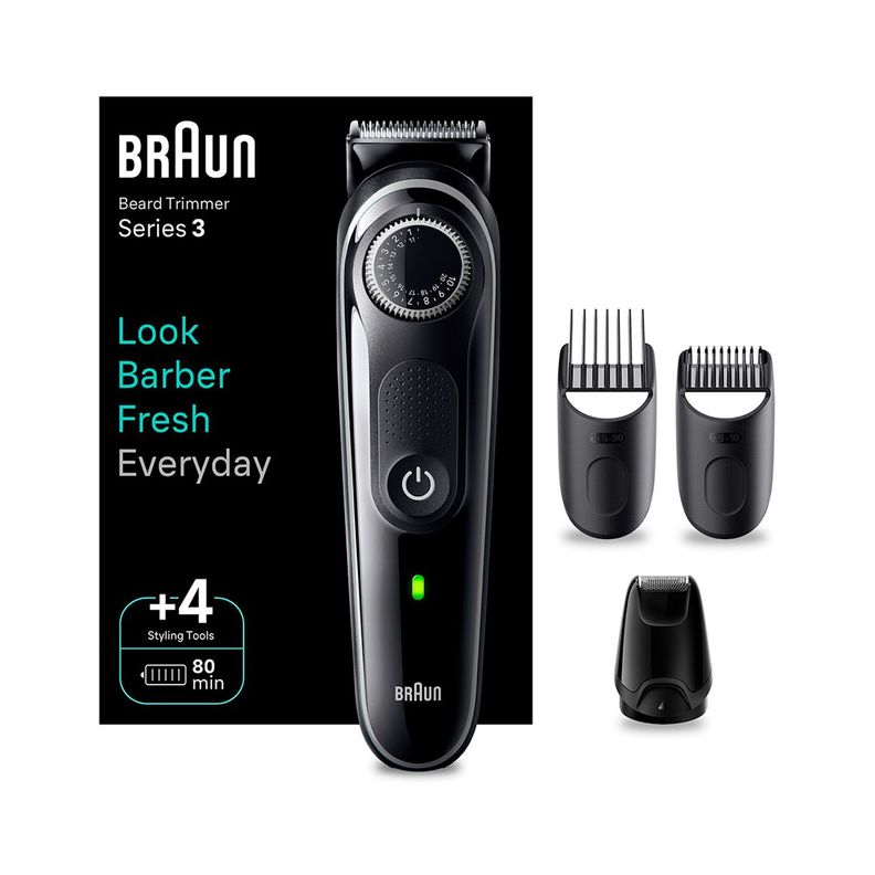 Recortadora De Barba Y Pelo Braun BT3440 Para Hombre-0