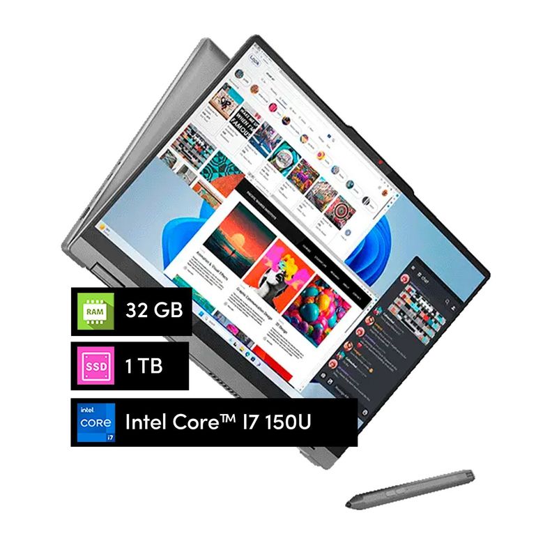 Notebook Lenovo Flex 2 en 1 Core i7 16GB 1TB SSD 16 FHD Táctil-0