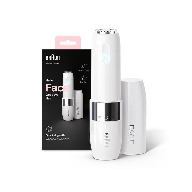 Mini Depiladora Facial Eléctrica Braun Fs1000 Blanca-0