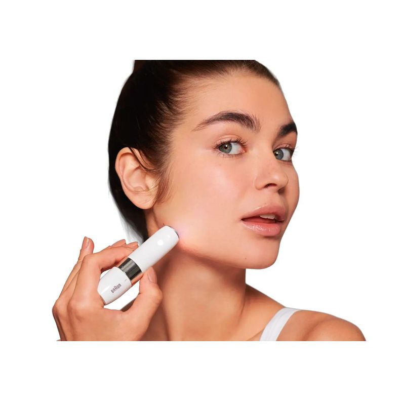Mini Depiladora Facial Eléctrica Braun Fs1000 Blanca-2