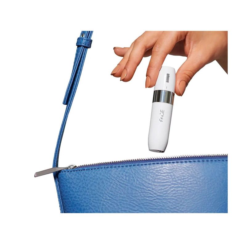 Mini Depiladora Facial Eléctrica Braun Fs1000 Blanca-3