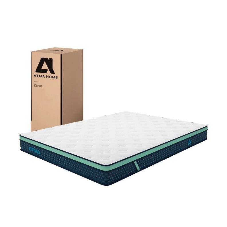Colchon de Espuma Atma One Matrimonial 2 Plazas 150x190-0