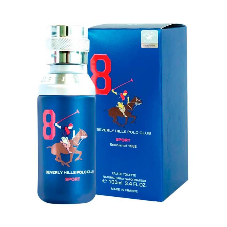 Perfume Beverly Hills Polo Club Sport Men 8 EDT 100ml Hombre-0