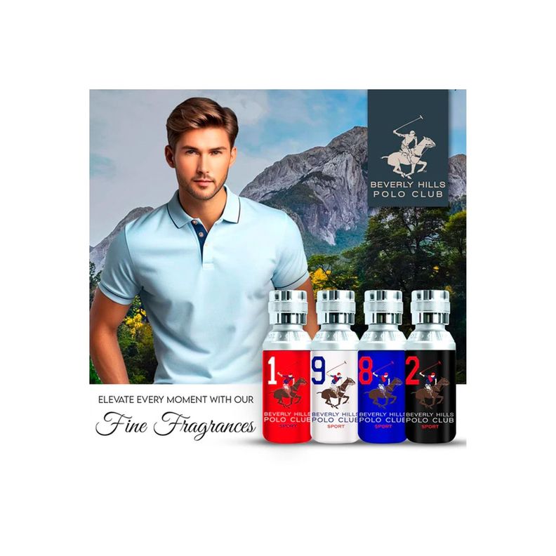 Perfume Beverly Hills Polo Club Sport Men 8 EDT 100ml Hombre-2