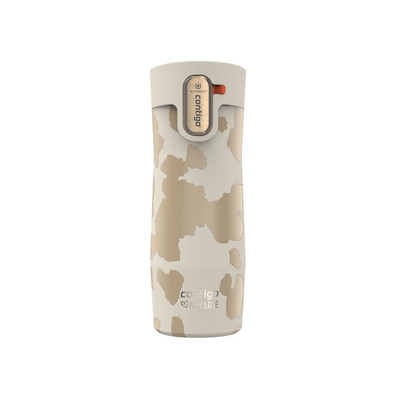 Botella Termica Contigo West Loop 473ml Antiderrame Frio y Calor Oatmilk