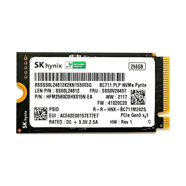 Disco Solido SSD SkHynix 256GB PCIe NVMe 2242-0