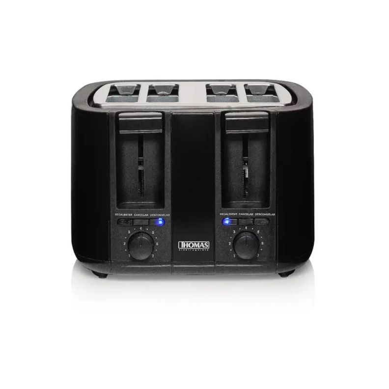 Tostador Eléctrico Thomas Th-126 4 Panes Negro 1500W-3