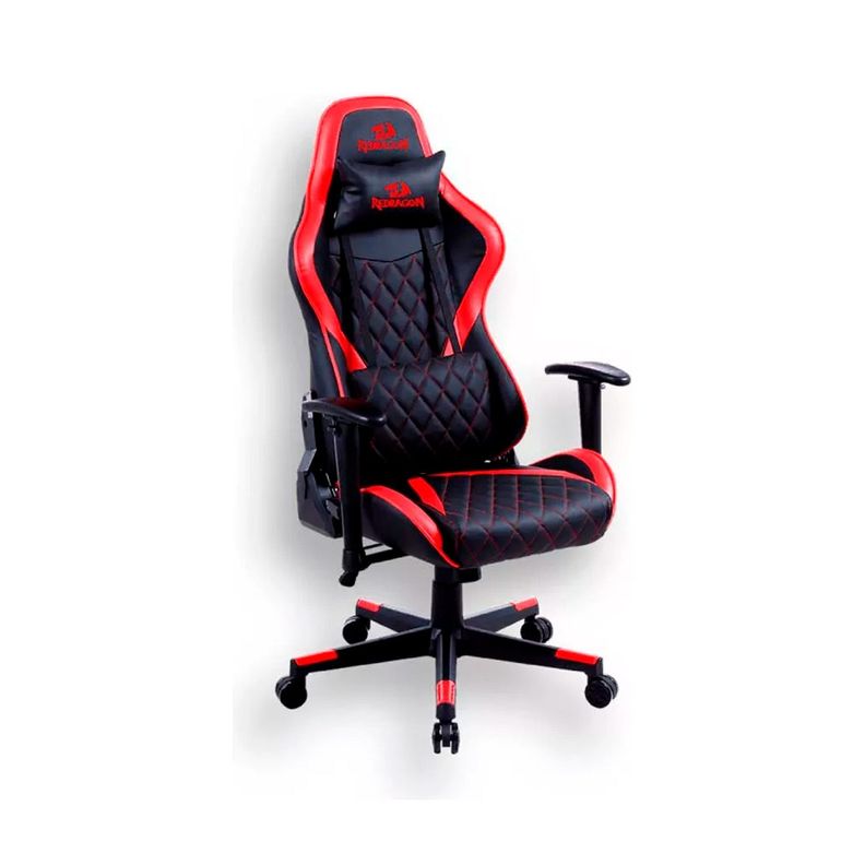 Silla Gamer Redragon Gaia Black Red Reclinable Ergonomica-1
