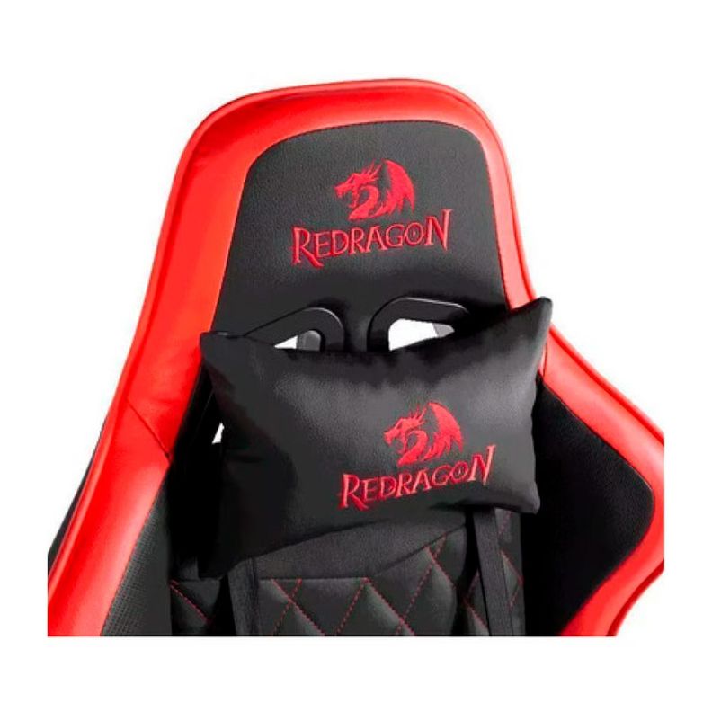 Silla Gamer Redragon Gaia Black Red Reclinable Ergonomica-2