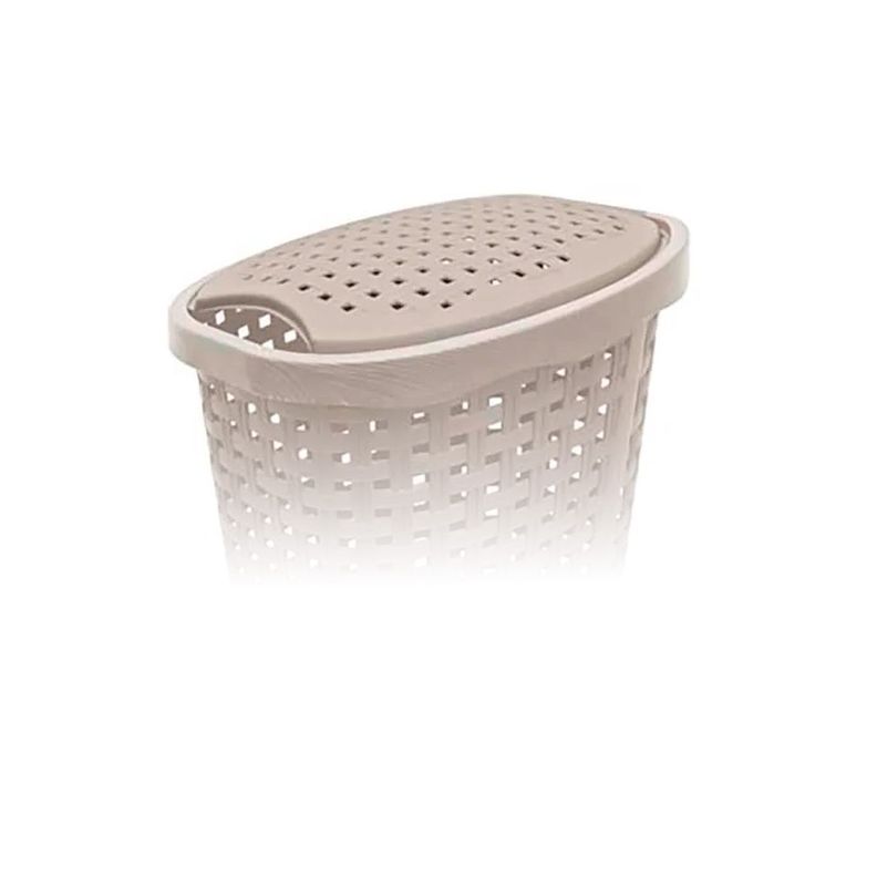 Cesto de Ropa Ratan Oval 10kg Beige-2