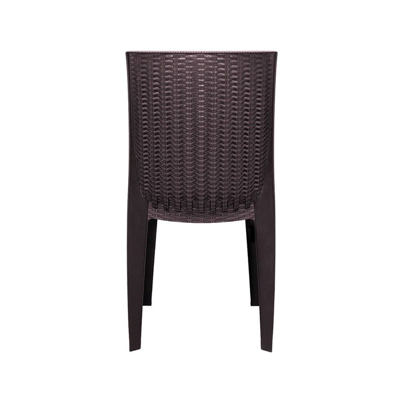 Pack 2 Sillas Terraza Ratan Corsa Con Brazos Cafe-2
