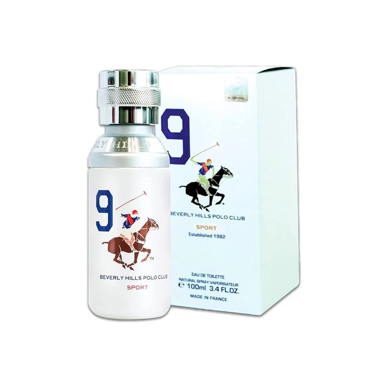 Perfume Beverly Hills Polo Club Sport Men 9 EDT 100ml Hombre-0