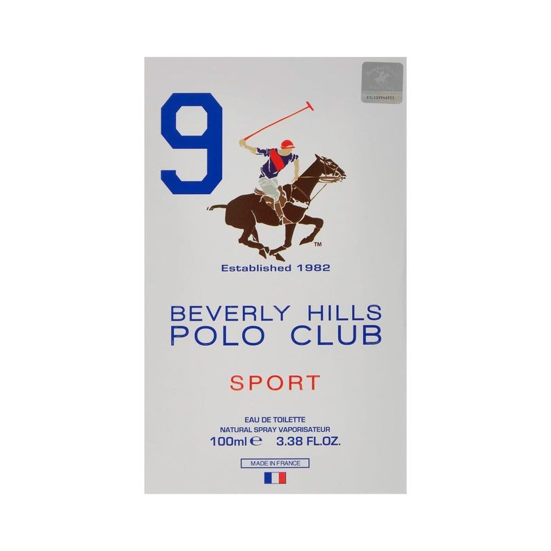 Perfume Beverly Hills Polo Club Sport Men 9 EDT 100ml Hombre-3