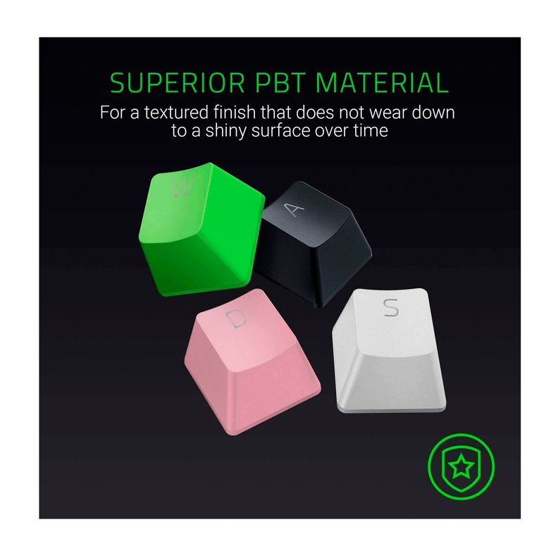 Teclado Razer PBT Keycaps Upgrate Rosado-3