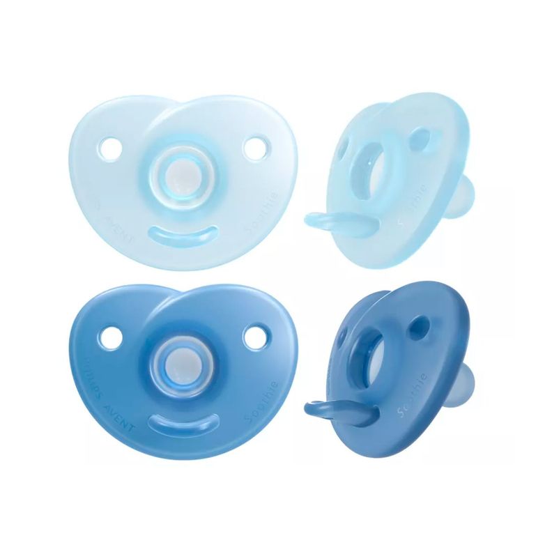 Chupete Avent Soothie 0-3m Azul 2UN -0