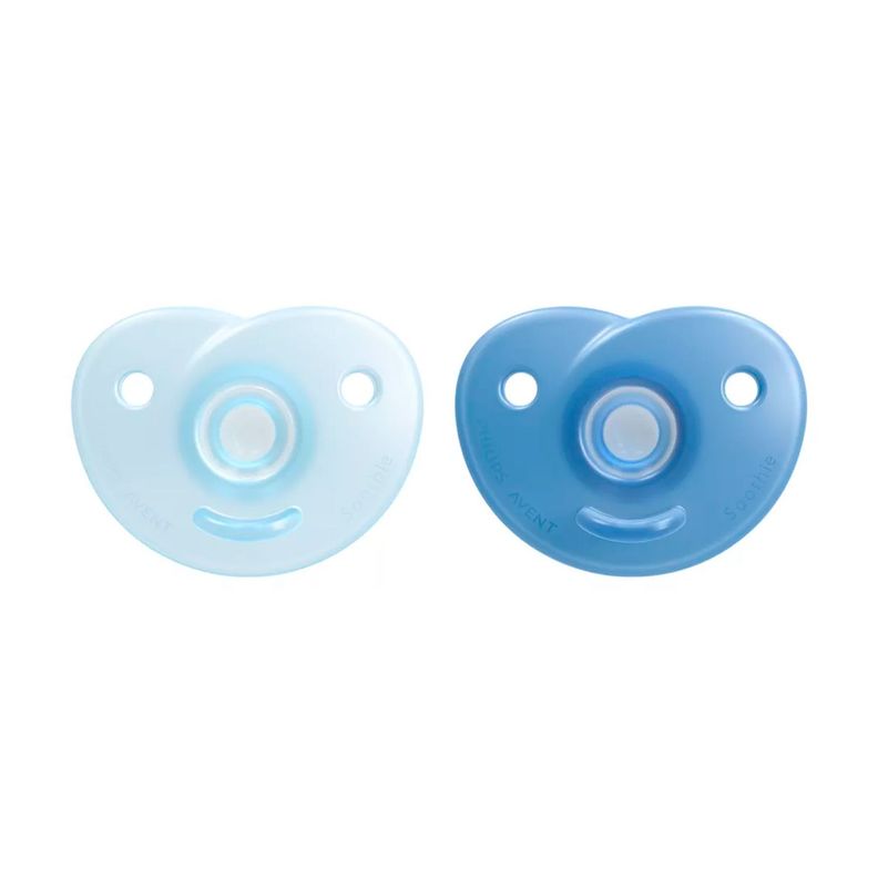 Chupete Avent Soothie 0-3m Azul 2UN -1