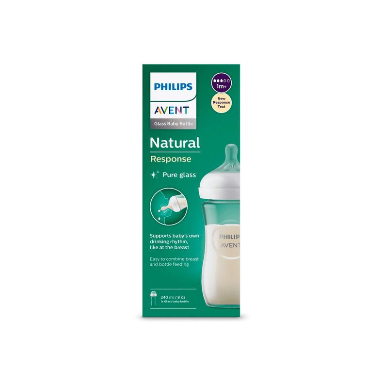 Mamadera Avent SCY933/01 Natural Response 240ml Vidrio-1