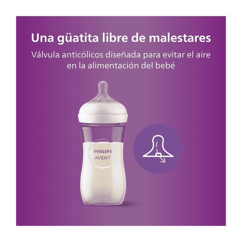 Mamadera Avent SCY933/01 Natural Response 240ml Vidrio-2