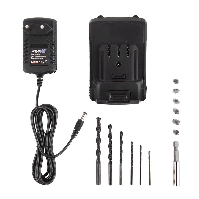 Taladro Inalambrico Workit T250 20v + Accesorios Mrclick-2
