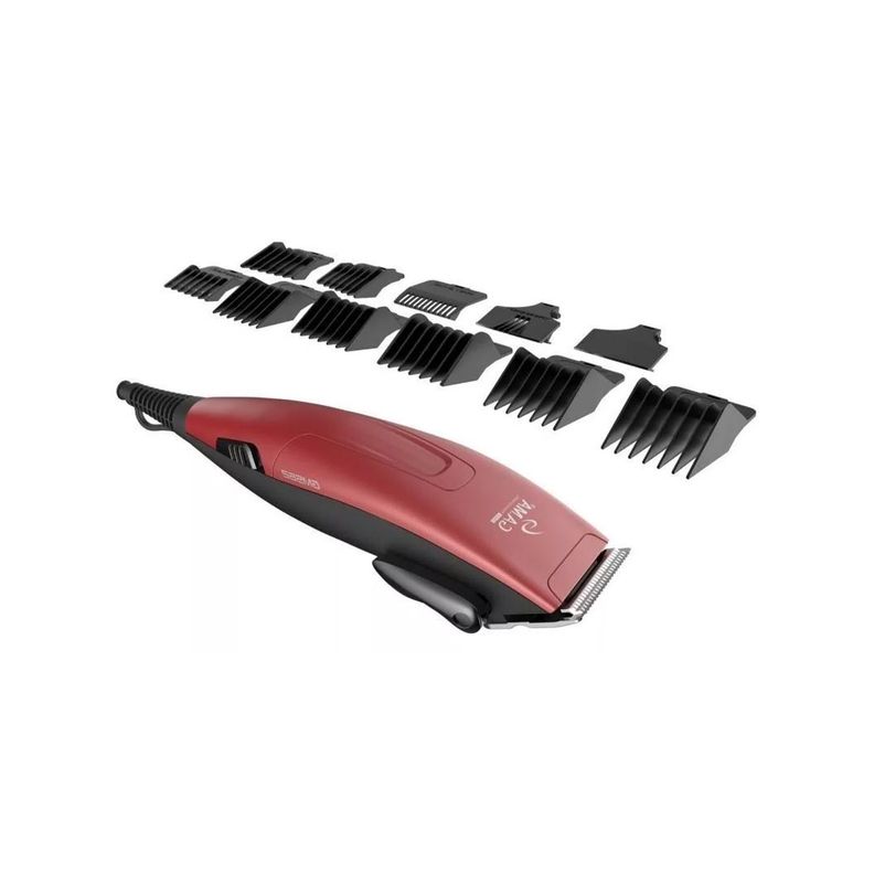 Cortadora de Pelo Gama GM 562 + 24 Accesorios Rojo-2