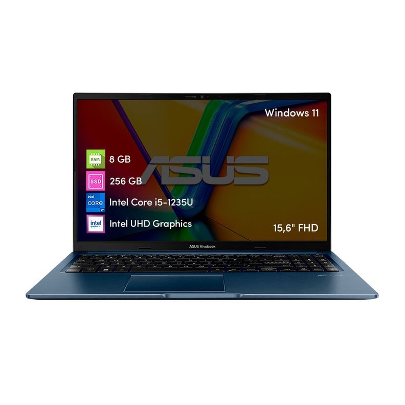 ASUS VivoBook R543M ノートパソコン Windows11 Notebook Asus Vivobook Intel Core i5 8GB RAM 256GB SSD Win11 15,6