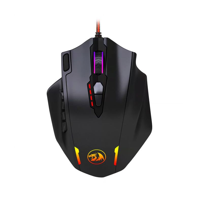 Mouse Gamer Redragon M908 Impact RGB 12400DPI 18 Botones-0