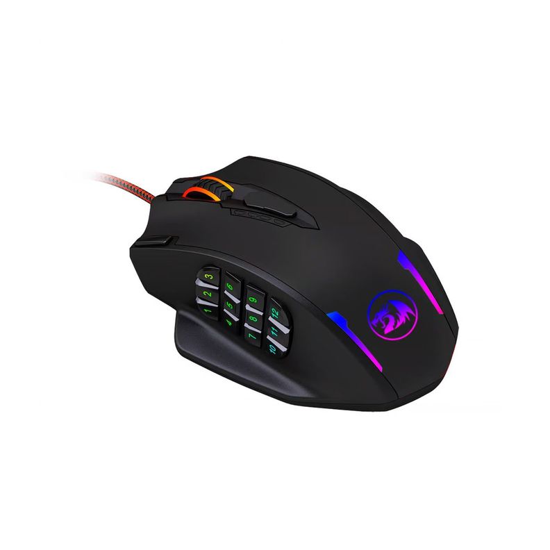 Mouse Gamer Redragon M908 Impact RGB 12400DPI 18 Botones-3