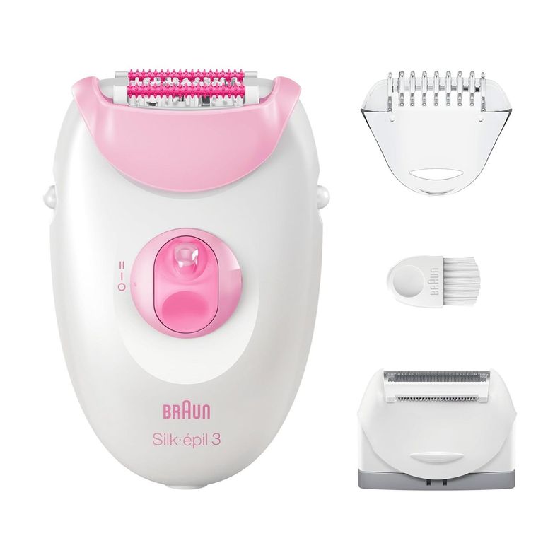 Depiladora Eléctrica Braun Silk Epil 3 Pink Box-0