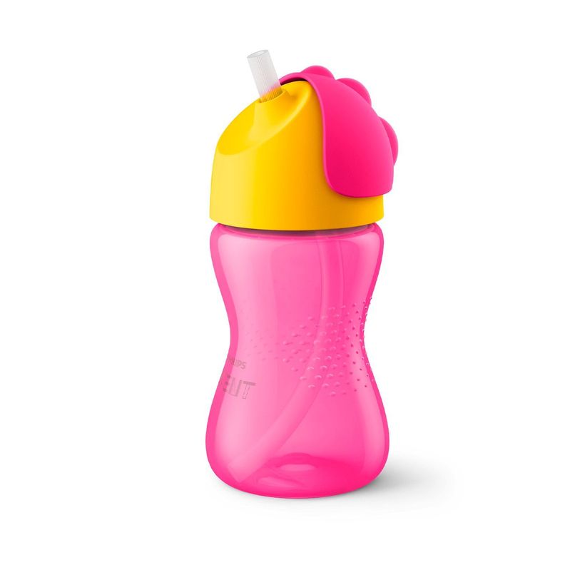Vaso Con Bombilla Avent SCF798/02 300ml Rosa-0