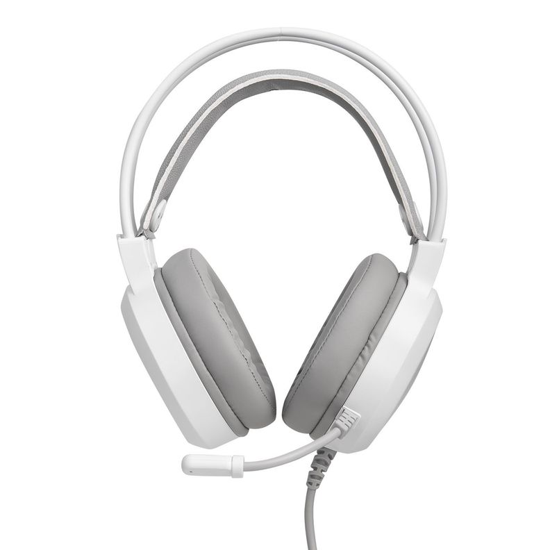 Audífono Gamer Nibio Zigma PC PS XBOX Blanco RGB-3