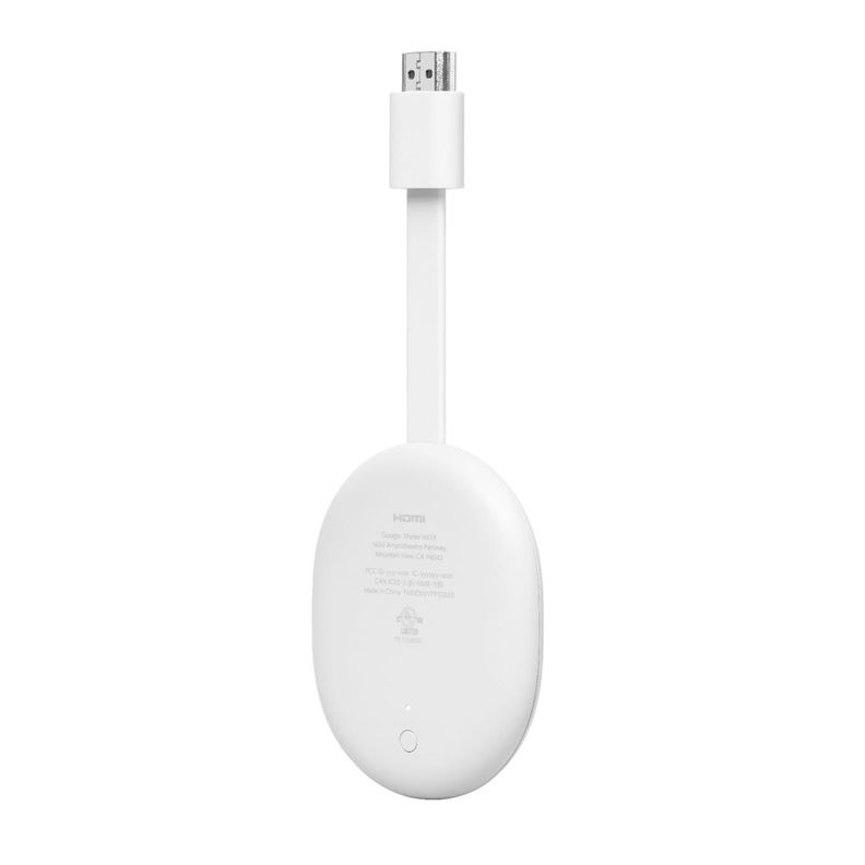 Reproductor de Streaming Google Chromecast 4 4K Blanco Google