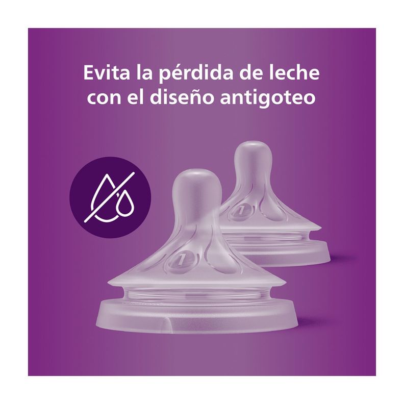 Tetina Natural Avent SCY961/02 flujo recién nacidos 0m+-3