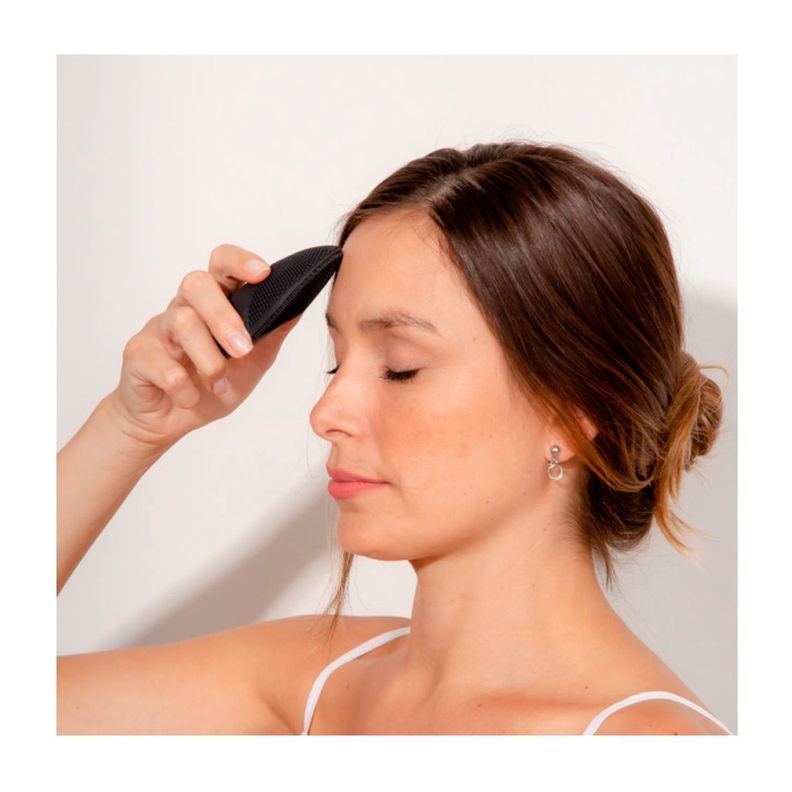 Limpiador Facial y Masajeador Mantra Silicone Brush Negro-3