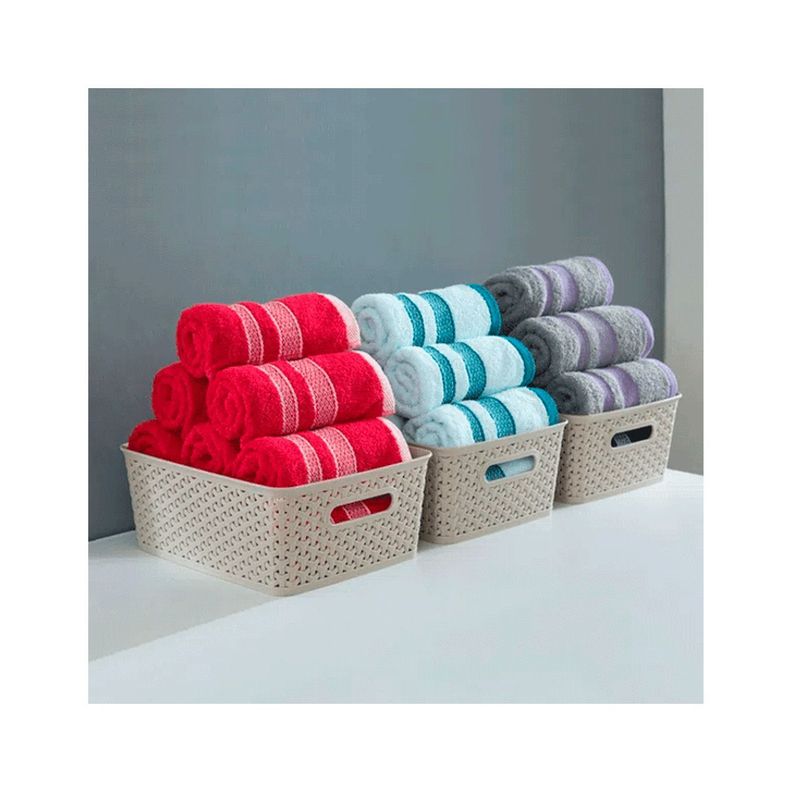 Canasto Organizador Ratan Beige Mediano-3