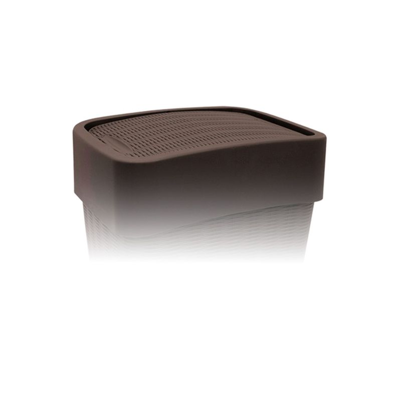 Tacho de Basura Ratan Vaiven Slim 25LT Café-2