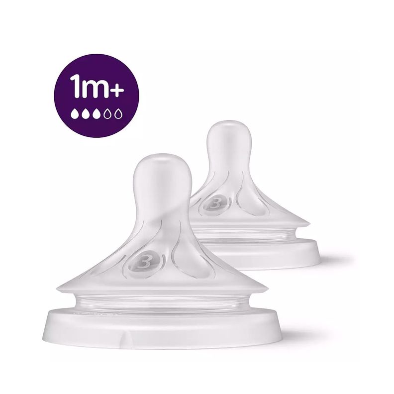 Tetinas Avent Natural Response 1m+ Flujo Medio 2UN-0