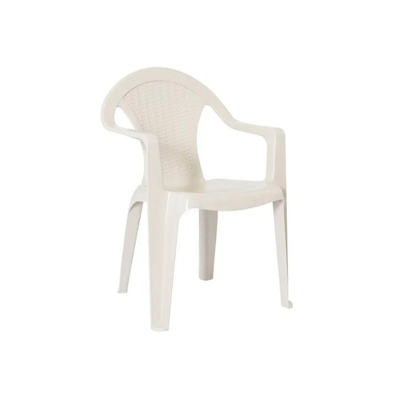 Pack 2 Sillas Terraza Ratan Glamour Con Brazos Beige-1