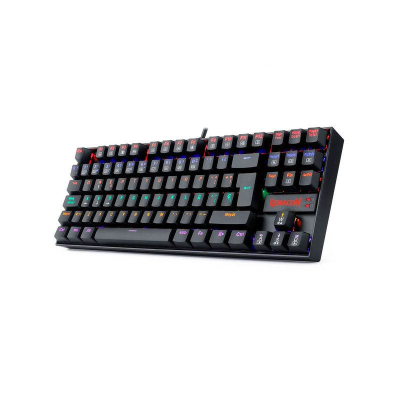 Teclado Gamer Redragon Kumara Black Mecanico Español Rainbow-2