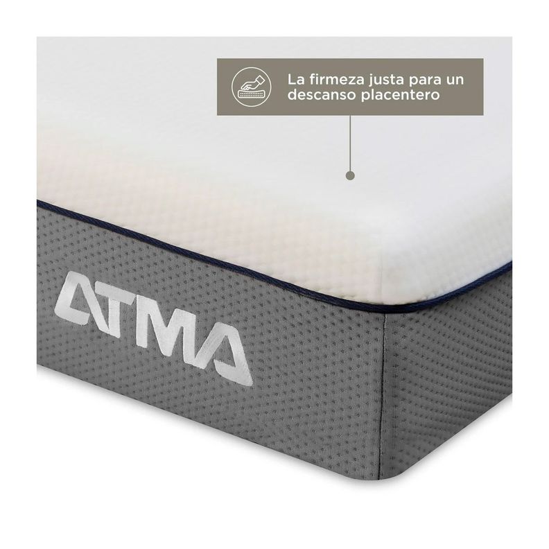 Colchon de Espuma Atma Smooth Top Individual 1 Plaza 90x190-1