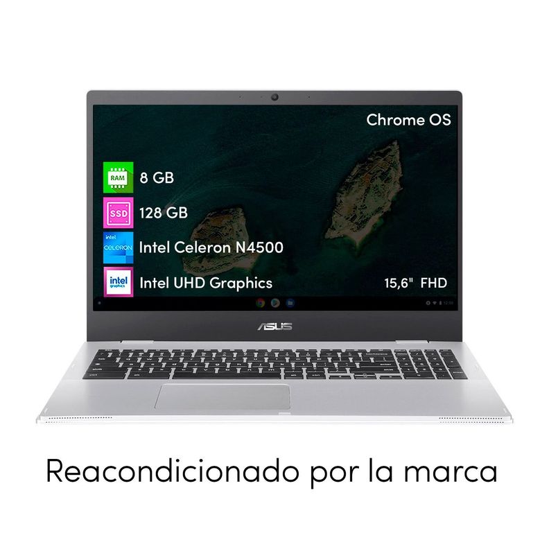Notebook Chromebook Asus Celeron 8GB 128GB SSD 15.6' FHD-1