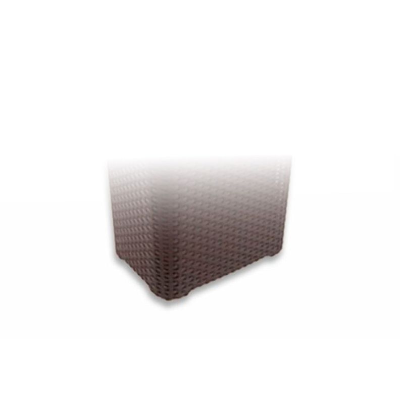Cesto de Ropa Ratan Con Tapa Cafe 10kg-3