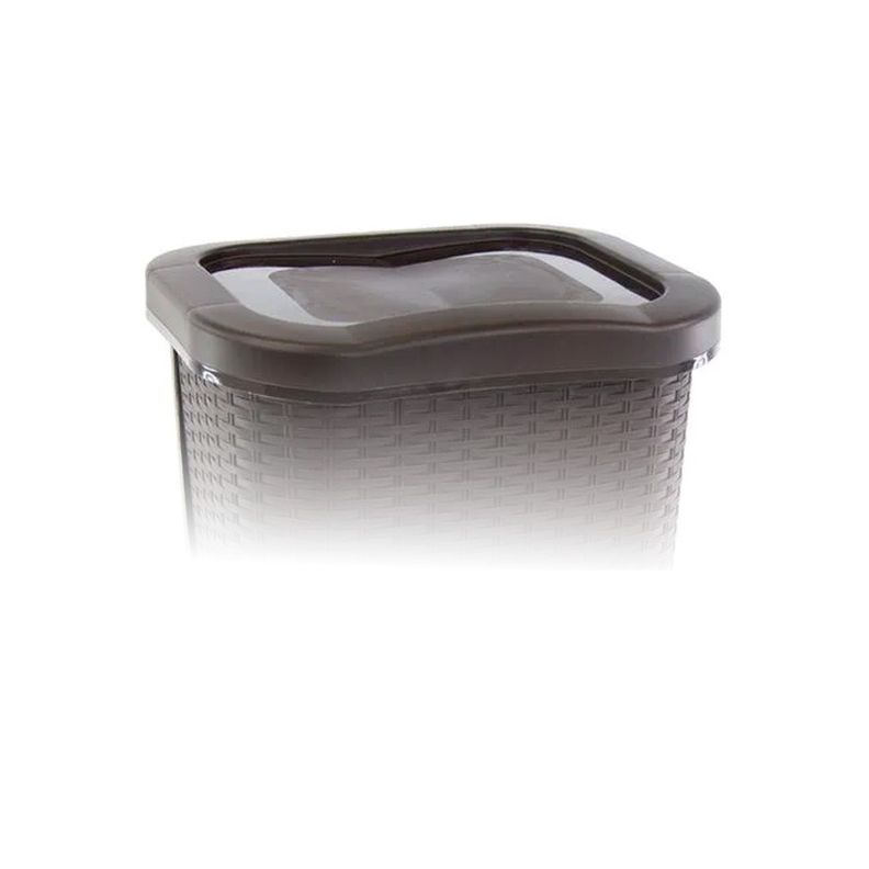 Tacho de Basura Dual Ratan 8LT Café-2