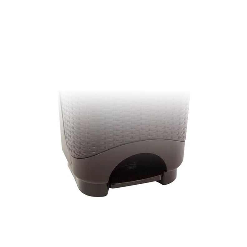Tacho de Basura Dual Ratan 8LT Café-3