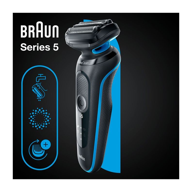 Afeitadora Eléctrica Braun Series 5 51-B1000S Wet&dry Blue-3