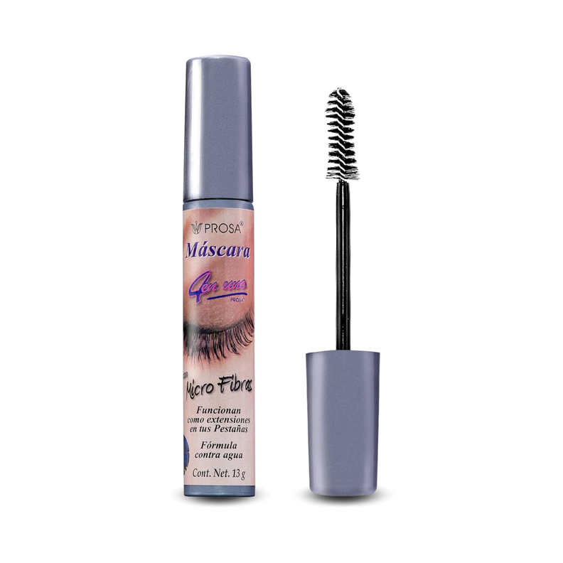 Mascara de Pestanas Micro Fibras Waterproof Prosa