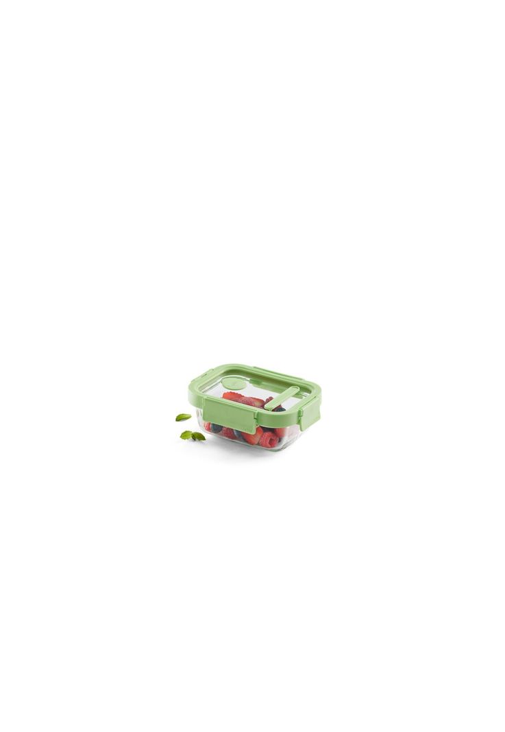 Recipiente hermetico 100% de vidrio 370 ml rectangular
