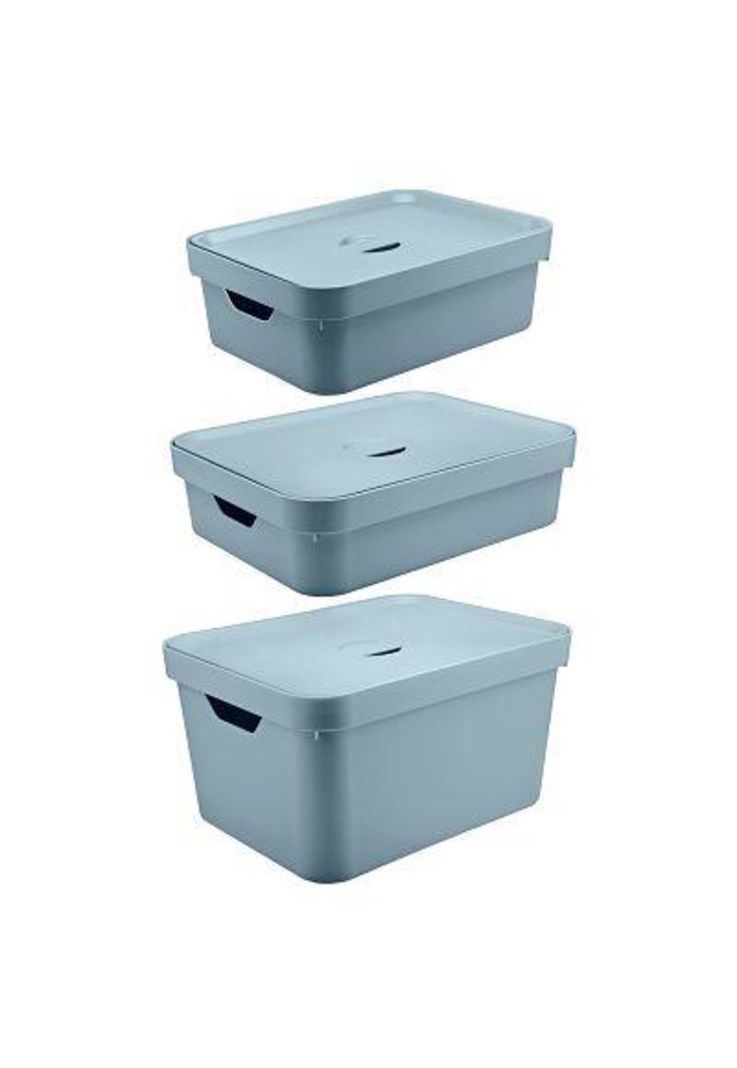 Conjunto Cajas Cube Celeste