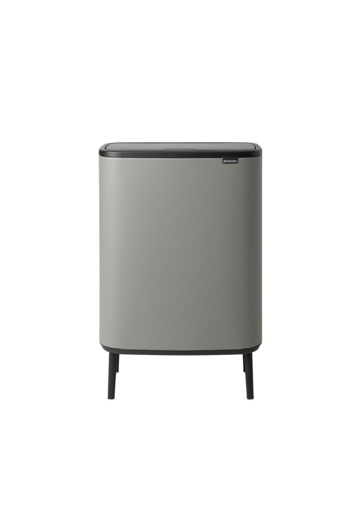 Basurero Bo Touch Hi 60 Lt Mineral Concrete Grey-0